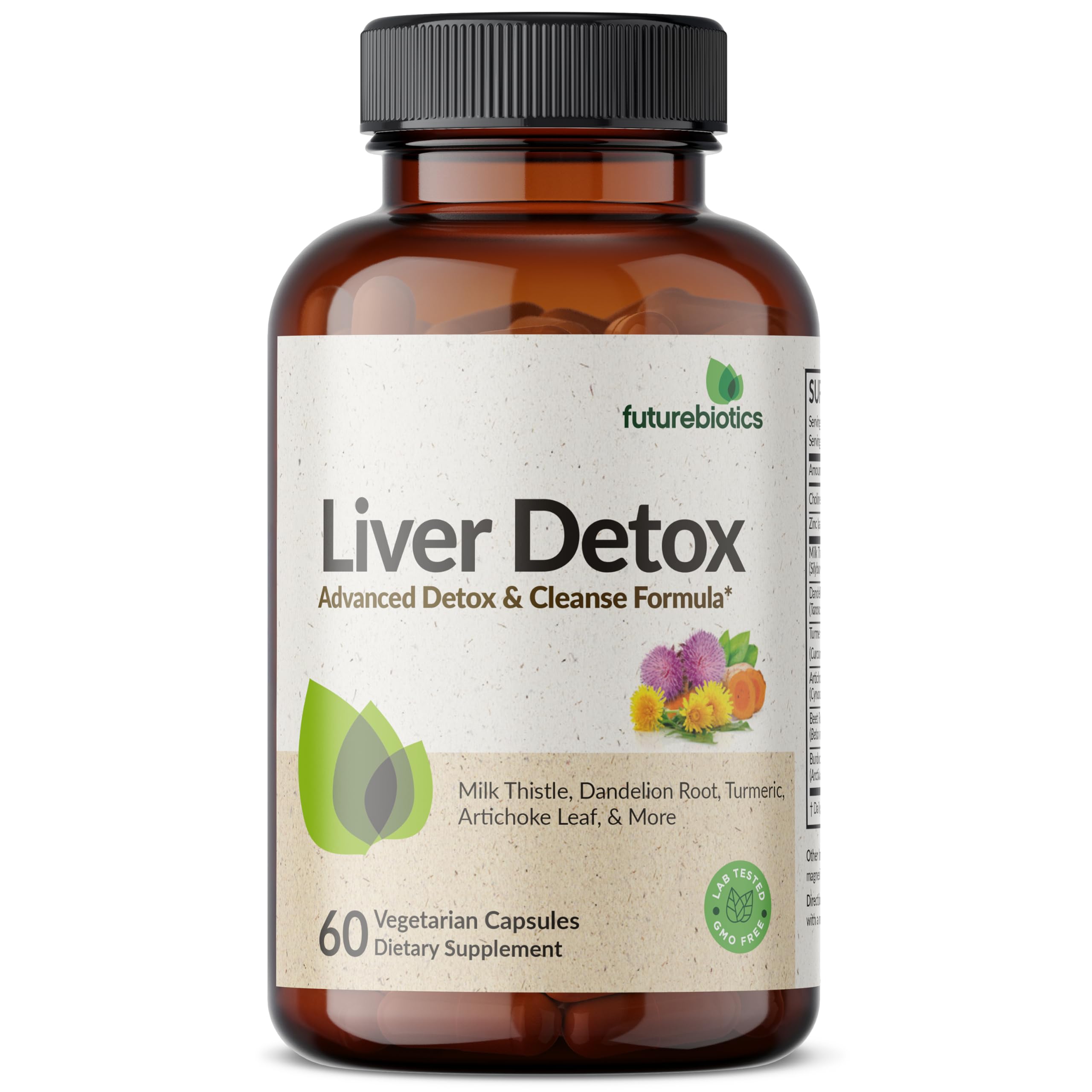 Curcuma en la mezcla Futurebiotics Liver Detox, aporte suave para el cuidado digestivo.