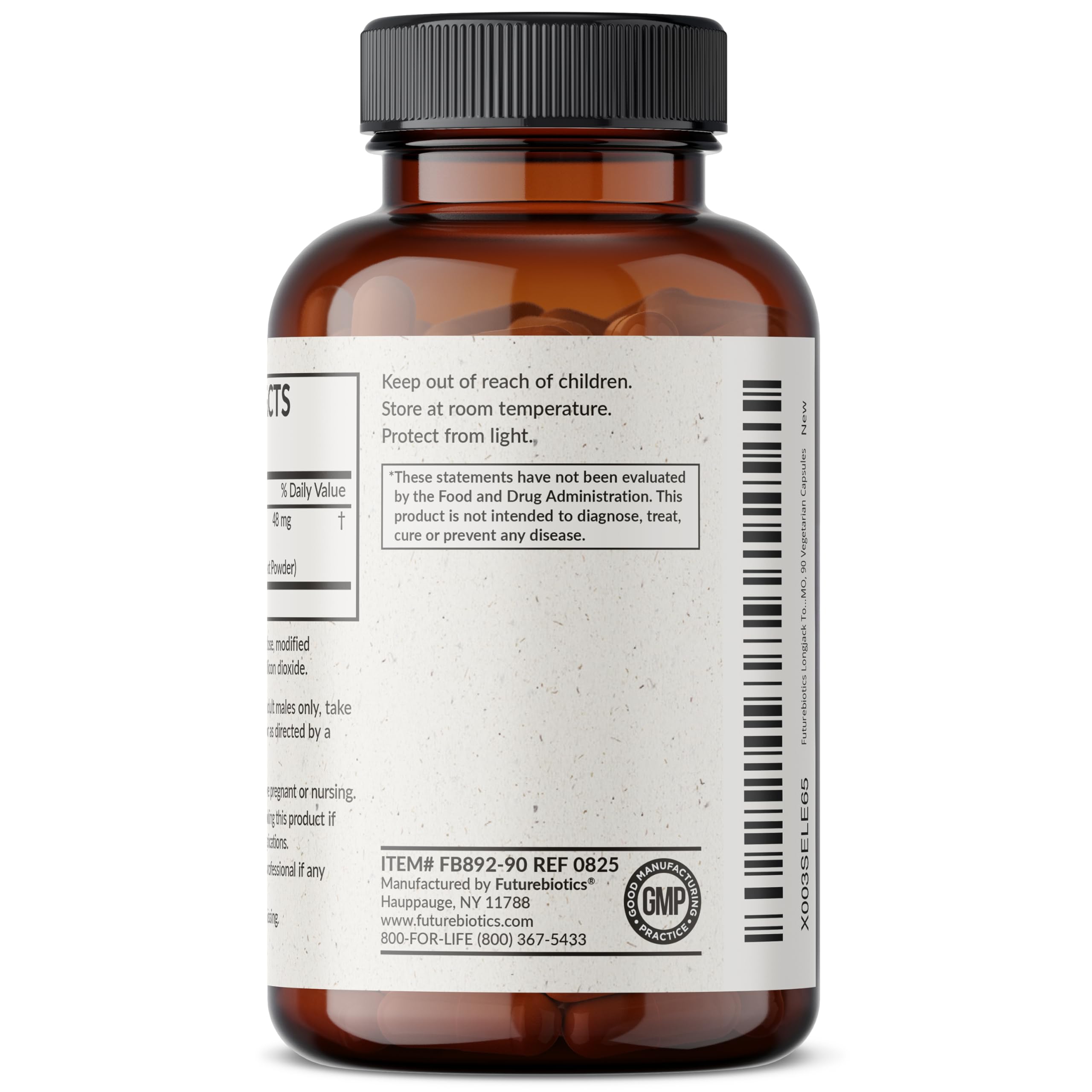 Ingredientes naturales de Futurebiotics Longjack Tongkat Ali con alta pureza