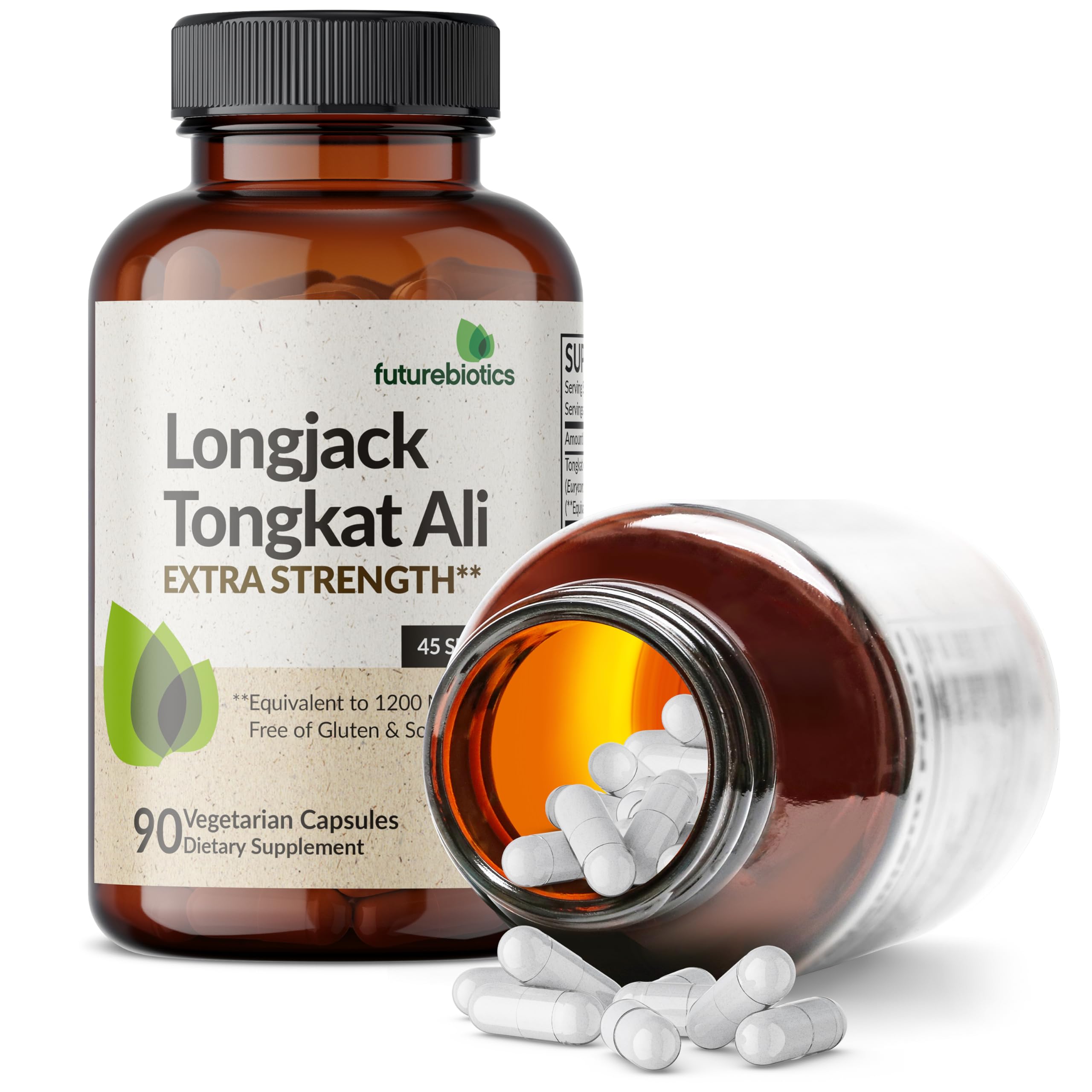 Uso diario de Futurebiotics Longjack Tongkat Ali para vitalidad y enfoque