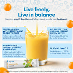 FuXion Flora Liv sticks in a glass showcasing a vibrant ready drink