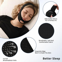 Fvbber adjustable strap fit lets you personalize comfort all night.