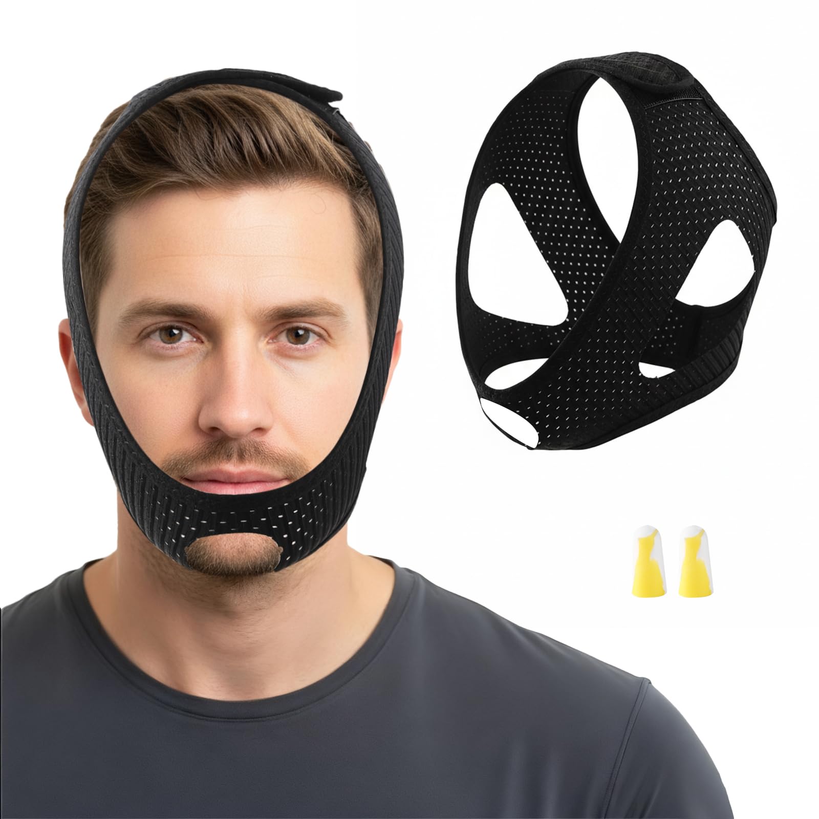 Fvbber chin strap sleep for adjustable comfort supports restful nights.