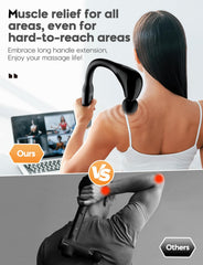 FVZ massage gun with four interchangeable heads for versatile relief options