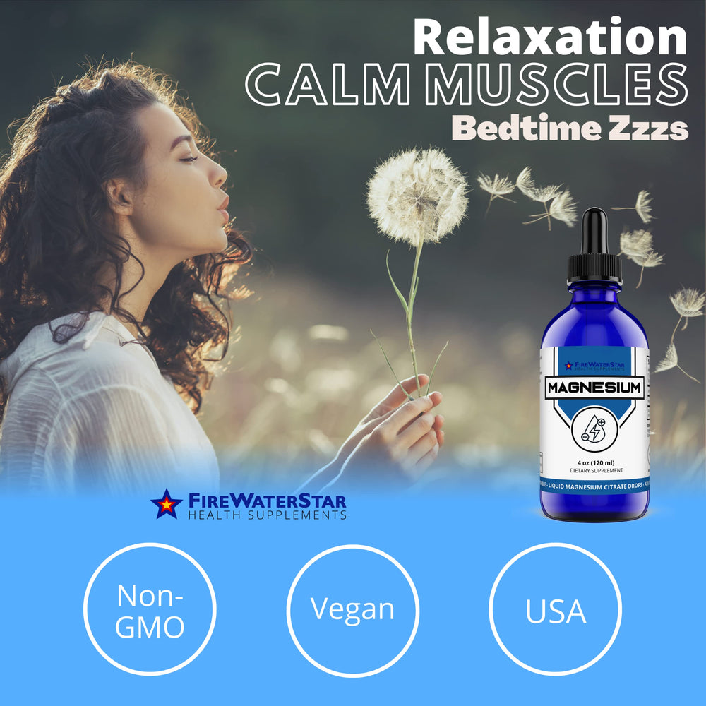 FWS Magnesium Citrate Liquid Drops mixed into beverage
