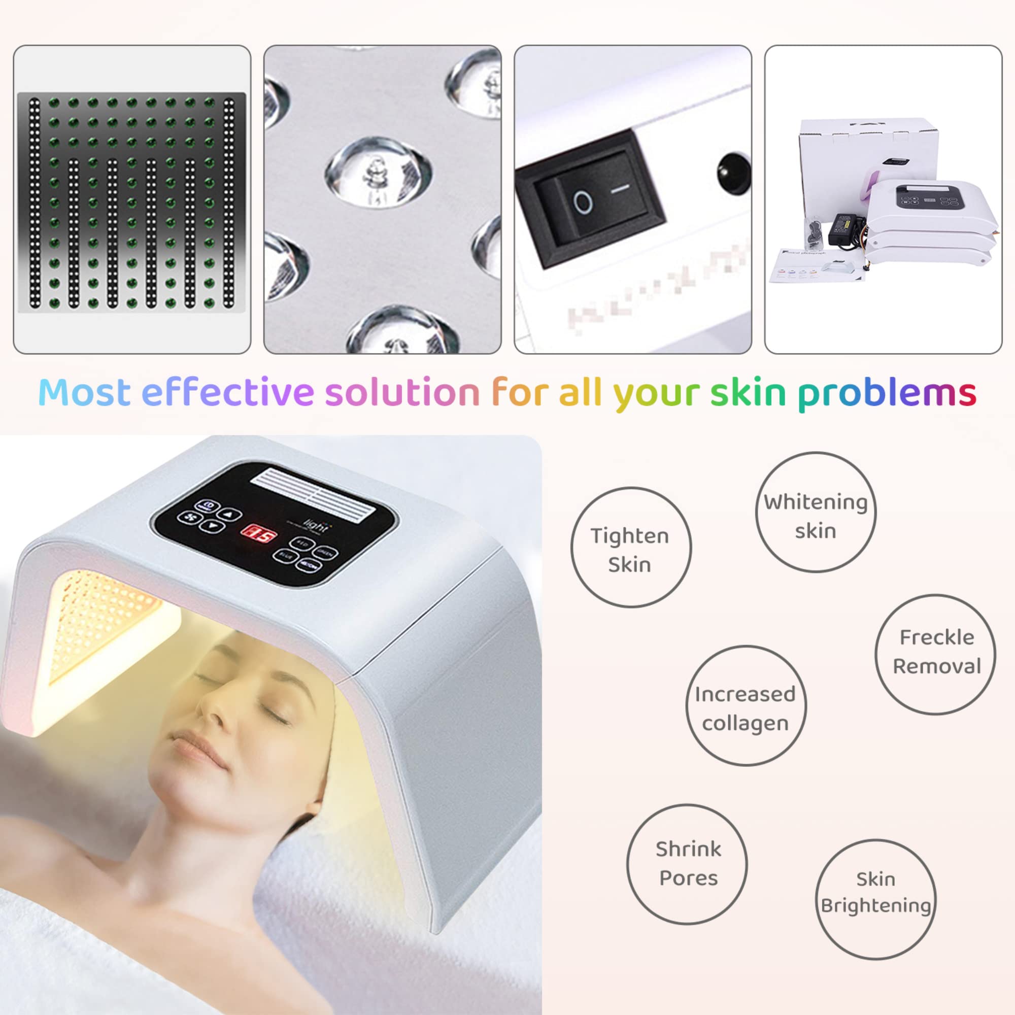 FXXXCUWUU at-home spa session with LED therapy.