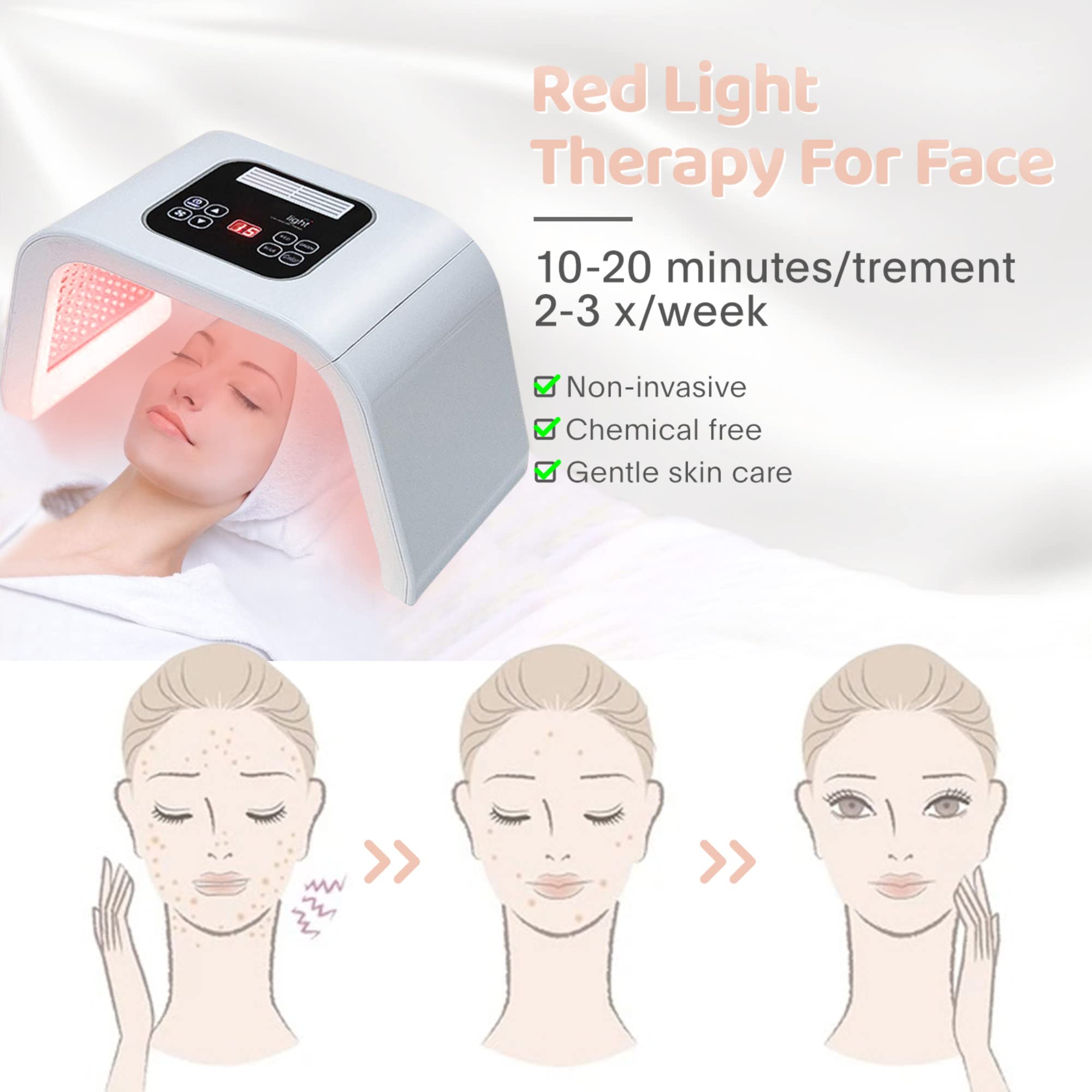 FXXXCUWUU 7-in-1 color LED mask for versatile routines.