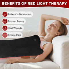 fyovuv red light therapy belt remote control; easy timing and brightness adjustments