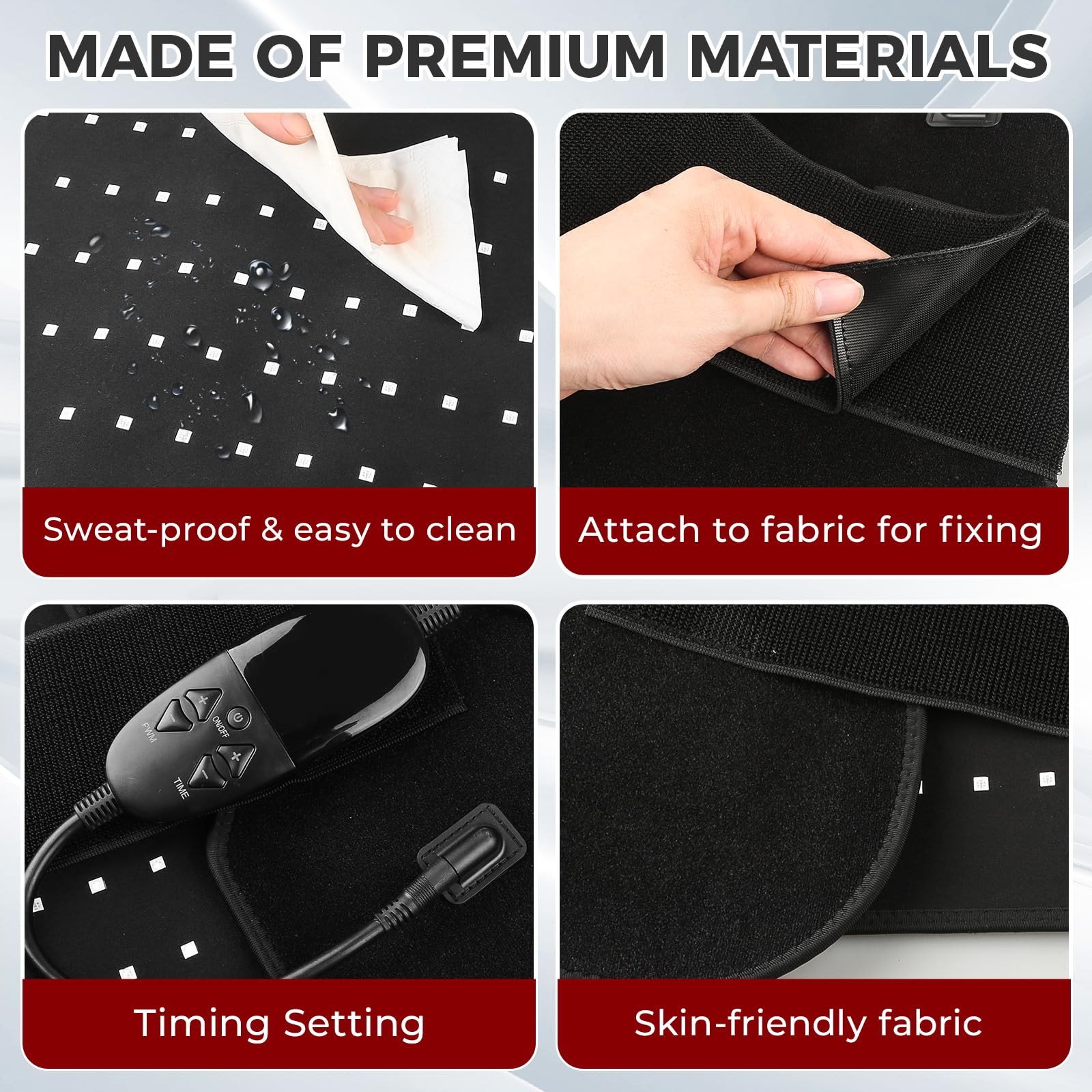 fyovuv soft materials closeup; skin-friendly texture for comfortable use