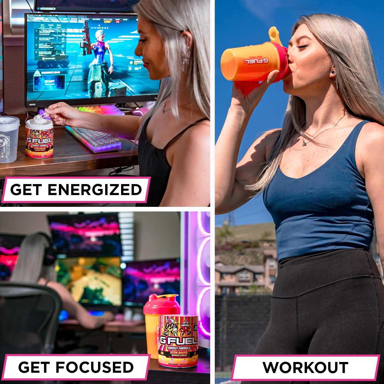 G Fuel Ghost Face packaging stack showcases portable energy option.
