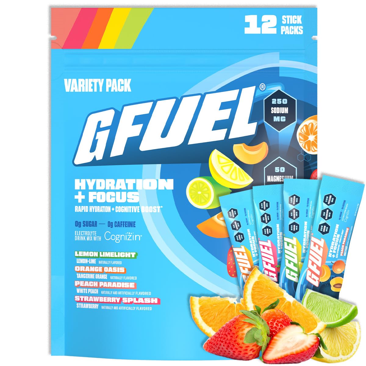 G Fuel Lemon electrolyte packet for refreshing hydration and focus