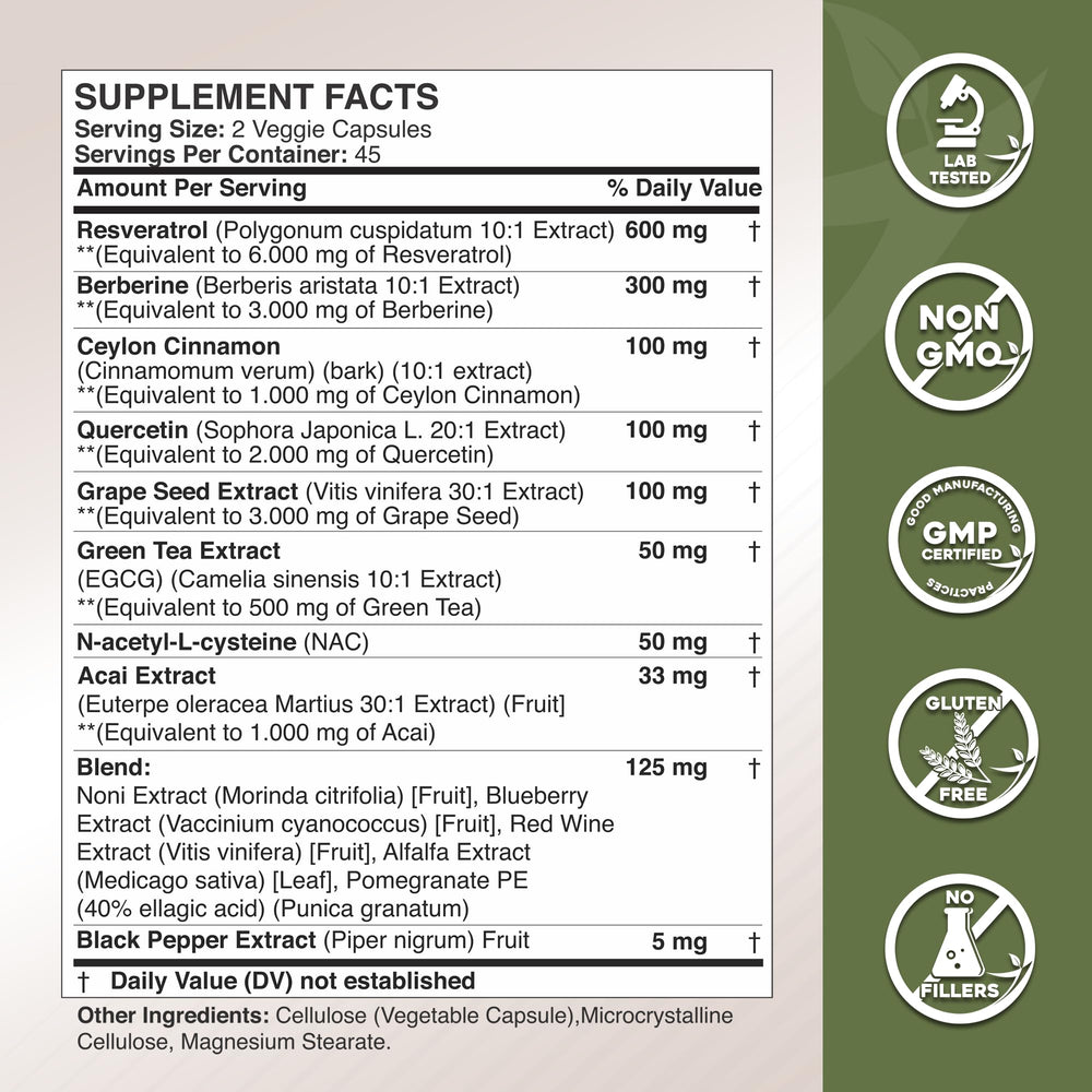 Packaging shot highlights FDA-registered facility and non-GMO formulation.
