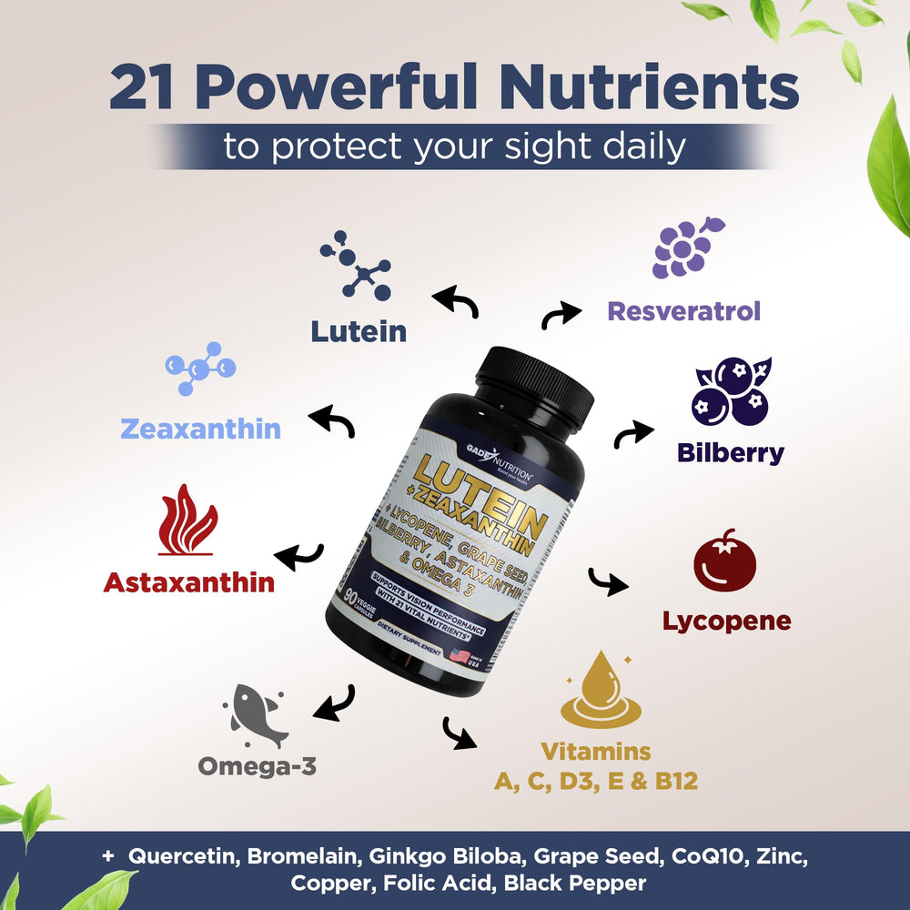 Gade Nutrition Omega-3 softgels for daily eye support