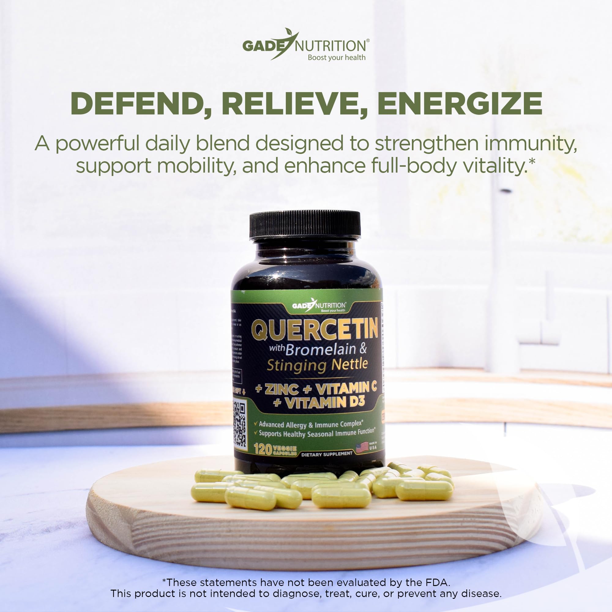 GADE NUTRITION USA-made GMP stamp signals quality