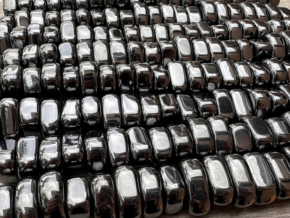 GAF TREASURES hematite stones arranged for Reiki grid work.