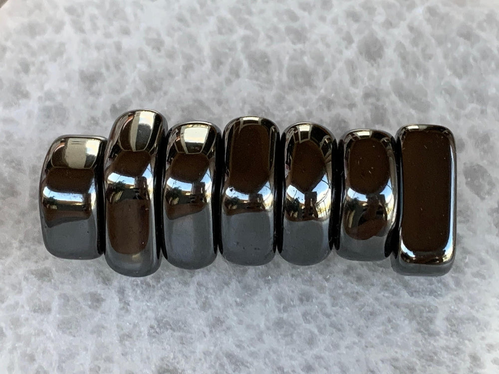 GAF TREASURES hematite stone size detail 0.75 to 1 inch.