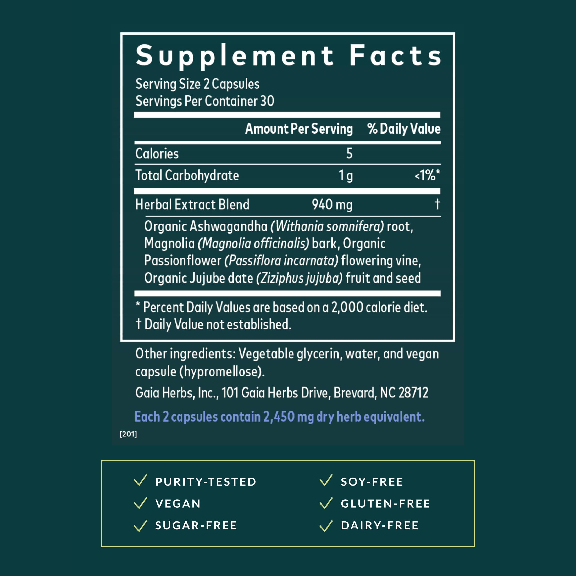 Gaia Herbs Ashwagandha root detail suggesting adaptogenic support