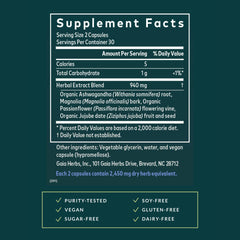 Gaia Herbs Ashwagandha root detail suggesting adaptogenic support