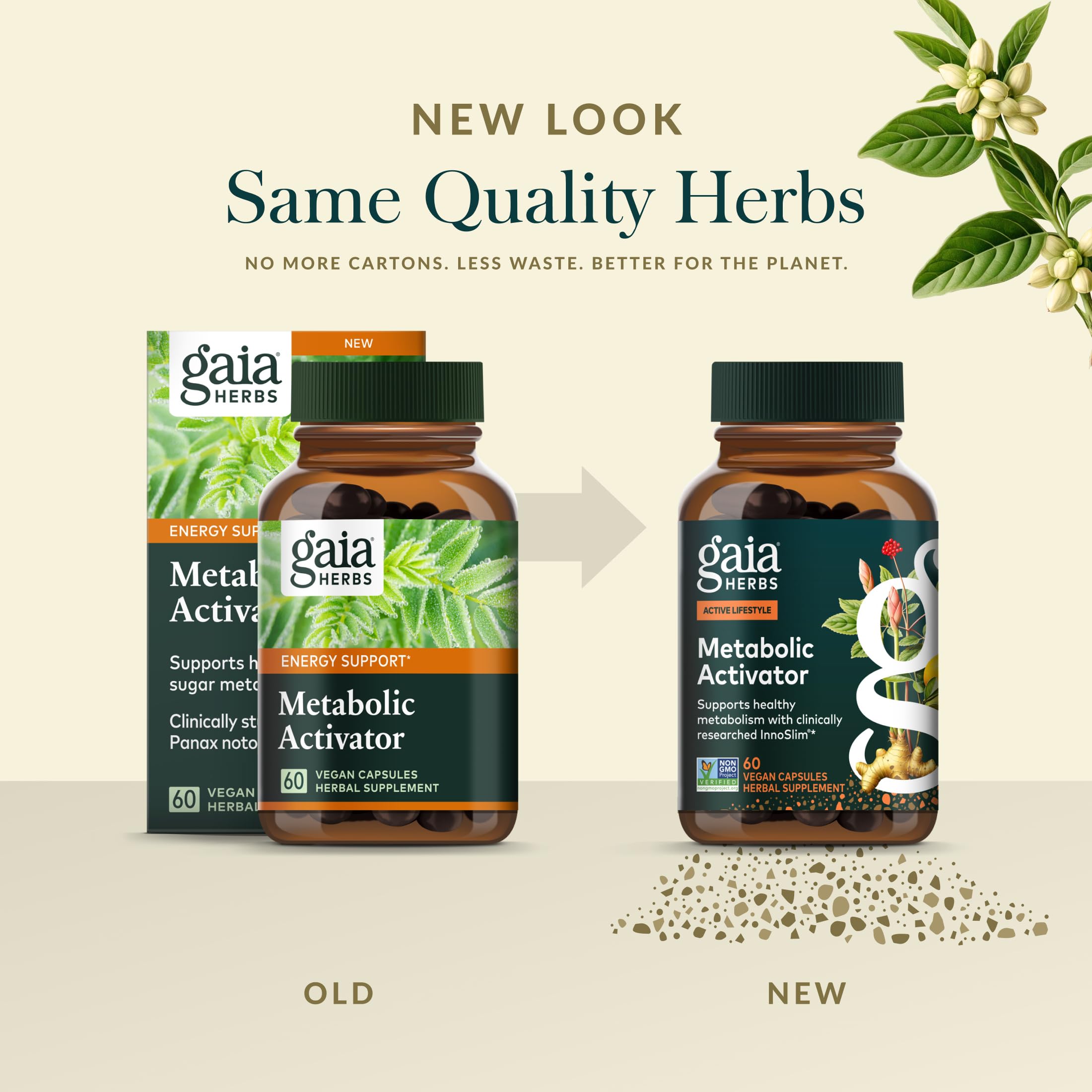 Gaia Herbs Astragalus extract segment, highlighting premium herbal blend.