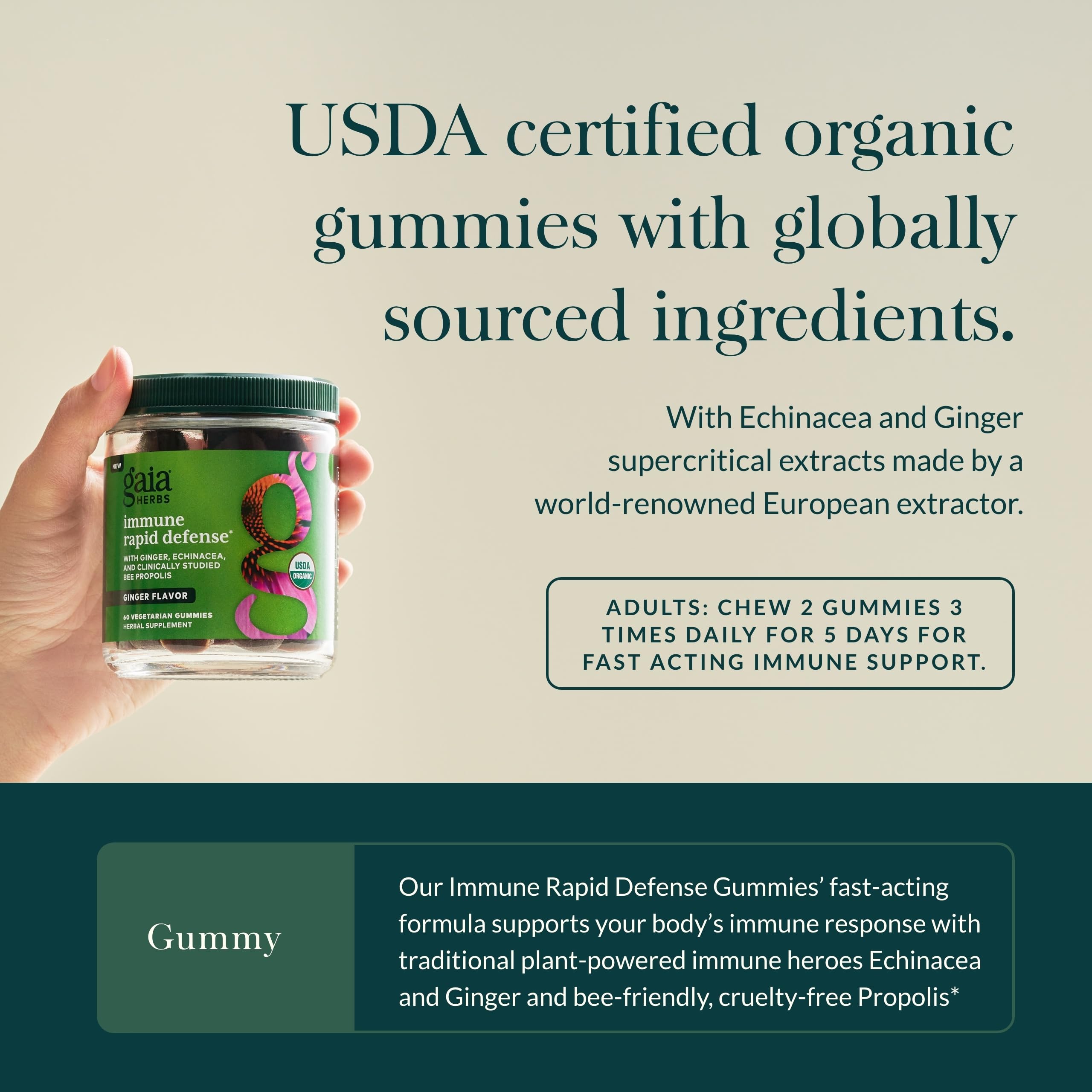 Gaia Herbs Echinacea ingredient featured as a traditional wellness herb