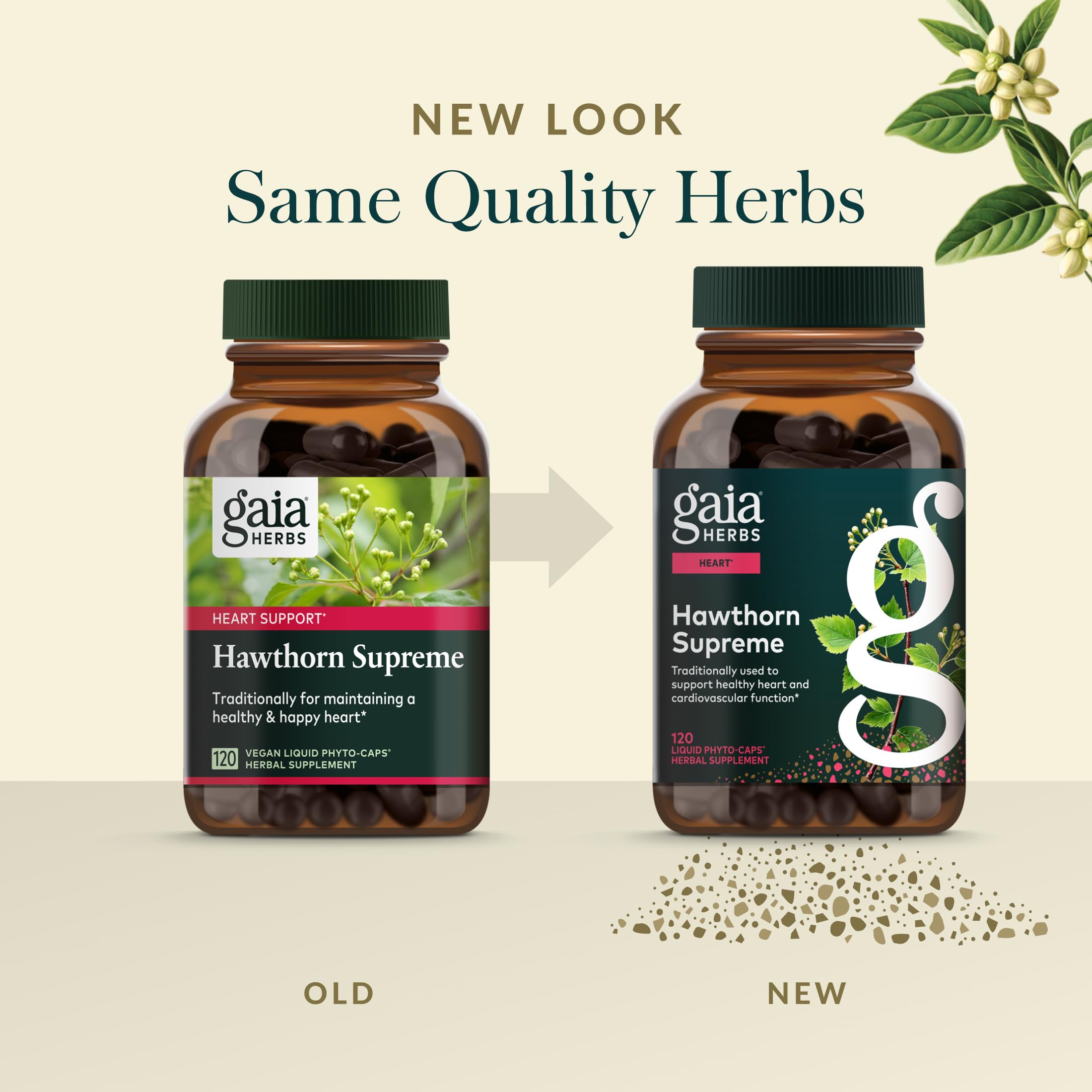 Gaia Herbs Hawthorn Supreme hand harvest May detail