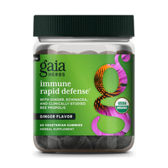 Gaia Herbs Immune Rapid Defense bottle for daily immune support
