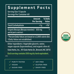 Gaia Herbs organic elderberries close-up, signaling quality and potency.