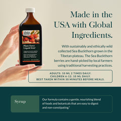Gaia Herbs Plant Force Liquid Iron beet root closeup conveys vibrant color and root-based formulation.