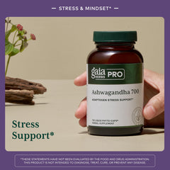 GAIA Herbs PRO Ashwagandha 700 organic root extract – potent adaptogen for daily balance.