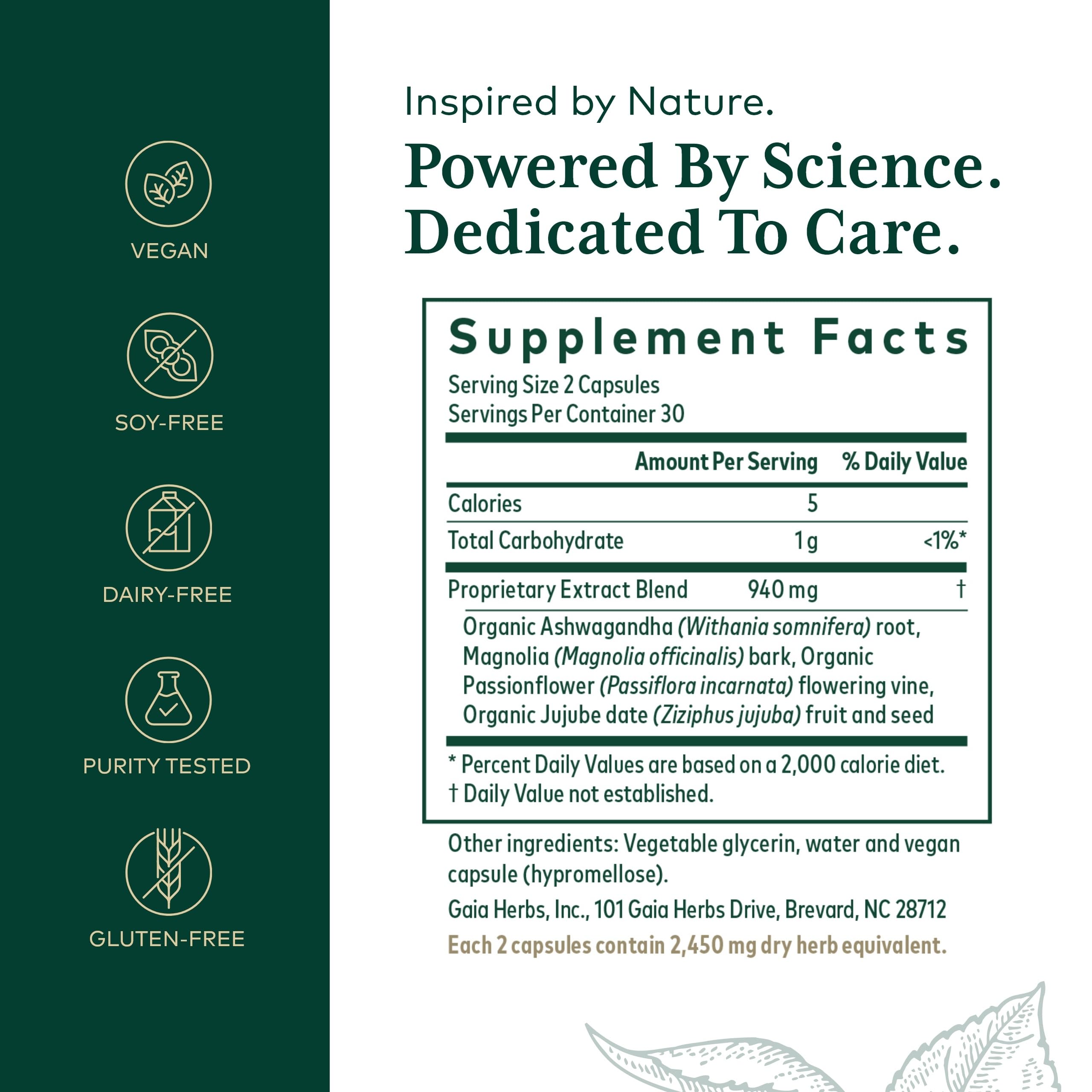 Gaia Herbs PRO ashwagandha root close-up, premium adaptogen