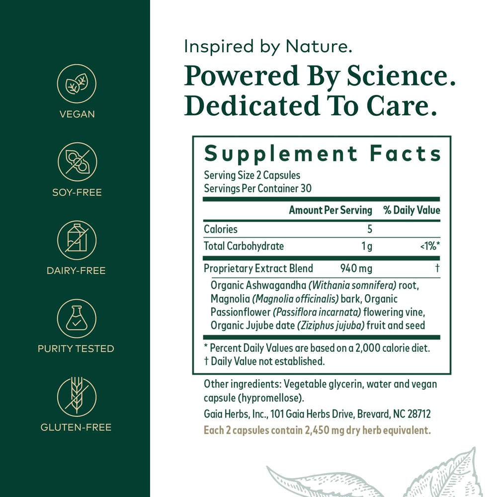 Gaia Herbs PRO ashwagandha root close-up, premium adaptogen