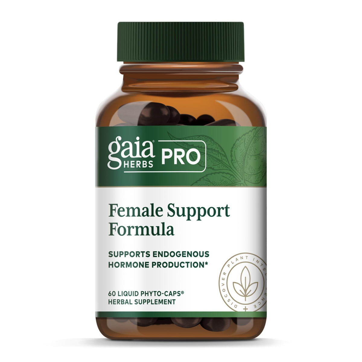 GAIA Herbs PRO female support bottle for convenient daily use and ongoing balance.