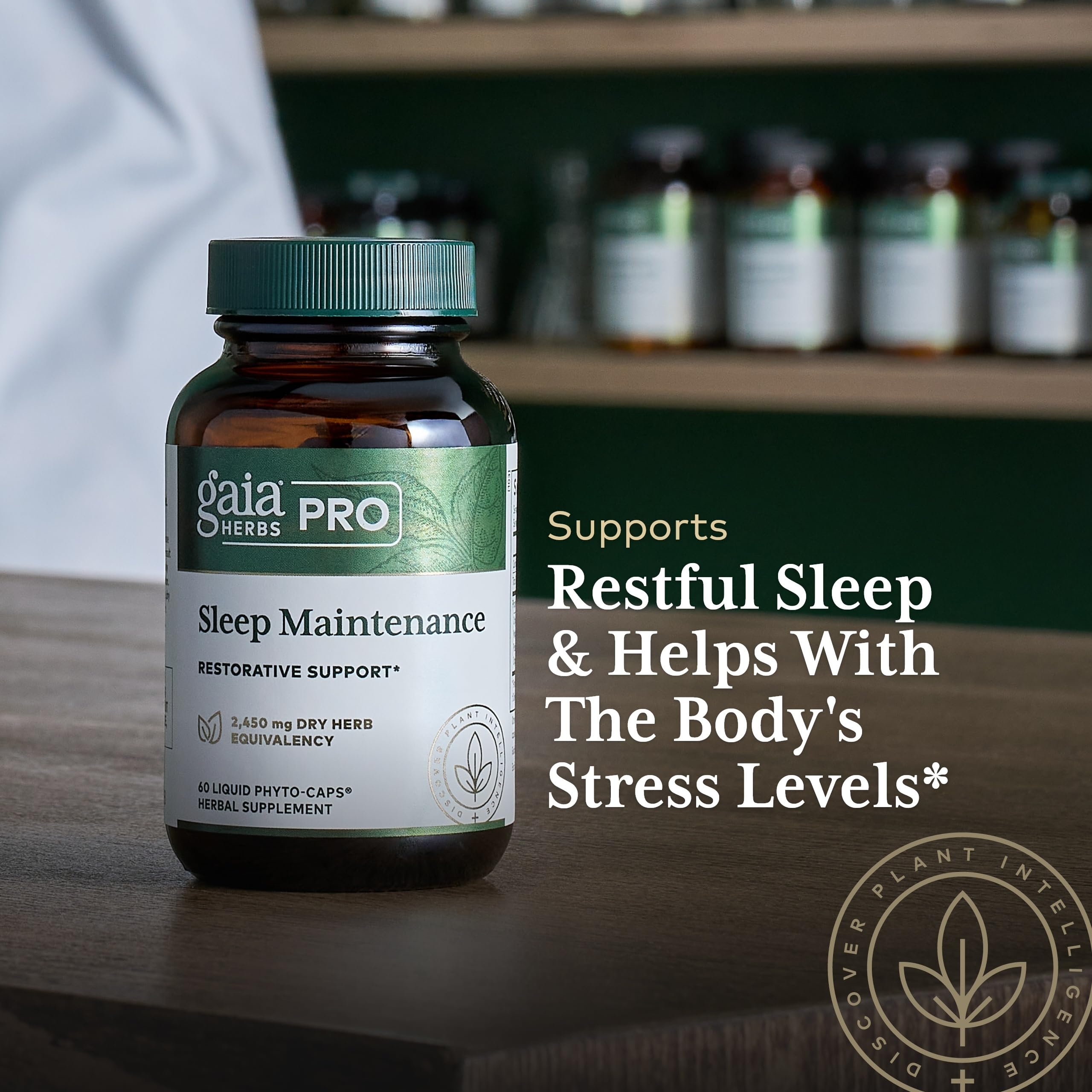 Gaia Herbs PRO lab testing seal, quality assurance