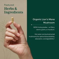Gaia Herbs PRO Lion's Mane packaging box with gluten-free label