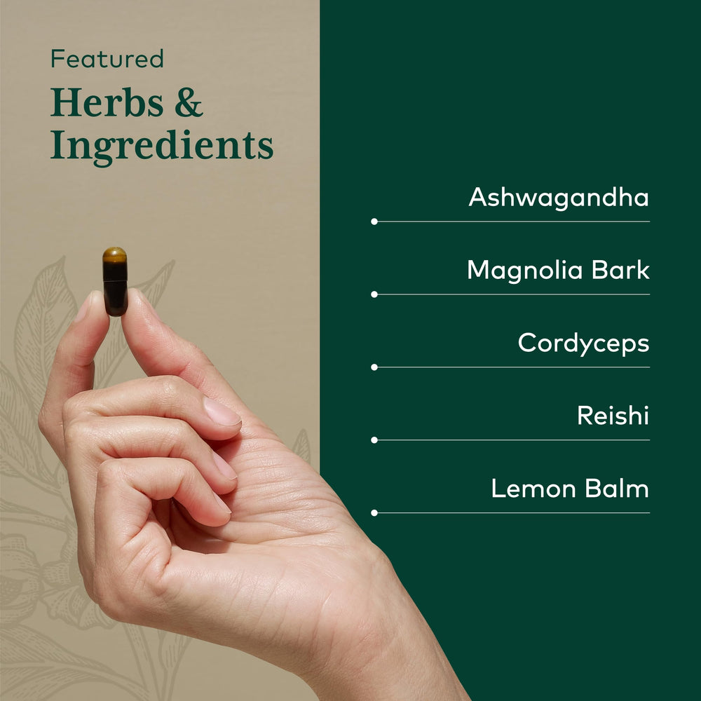 Gaia Herbs Pro Nighttime HPA ingredient panel highlights key botanicals.