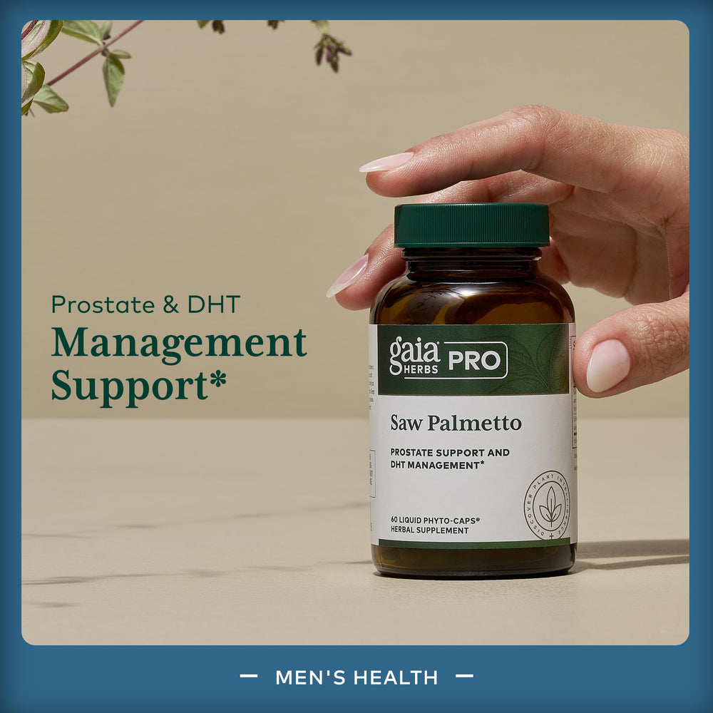 GAIA Herbs PRO serving size highlights 60 capsules per bottle.