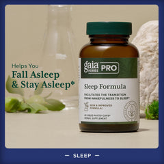 Valerian root in Gaia Herbs PRO Sleep Formula supports occasional sleeplessness