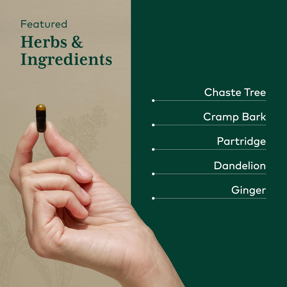 Gaia Herbs PRO Vitex Reproductive Formula dandelion root close-up suggests natural detox support.