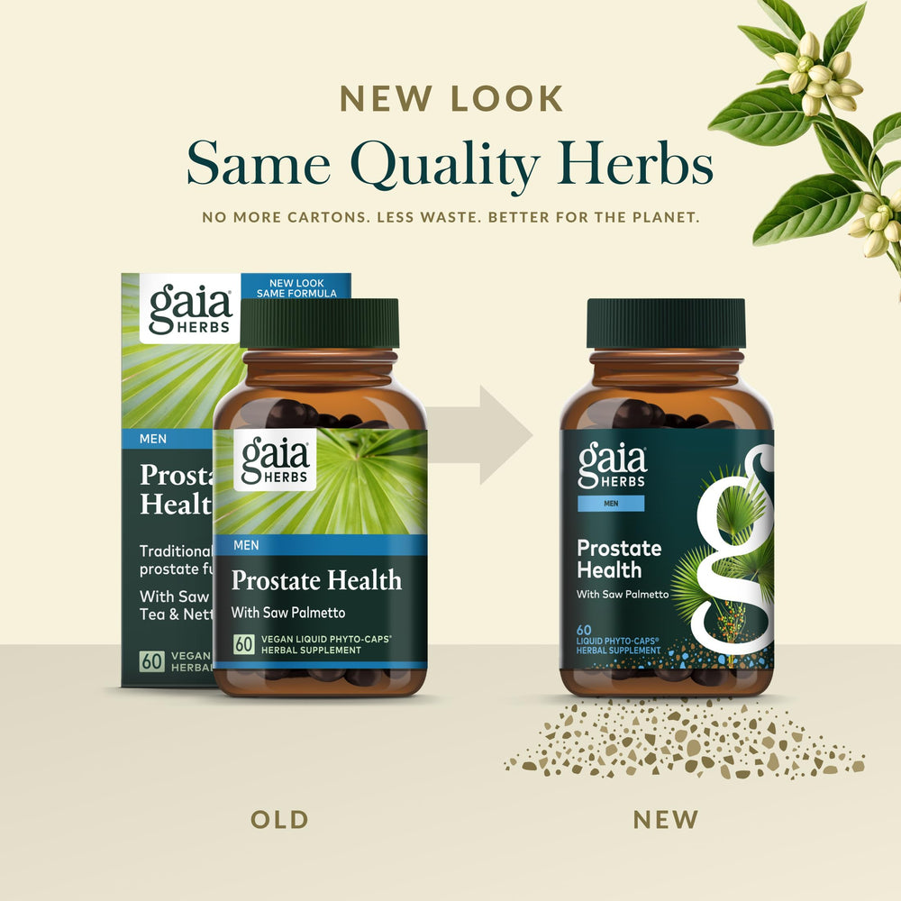 Gaia Herbs Prostate Health white sage component seen for calm support.