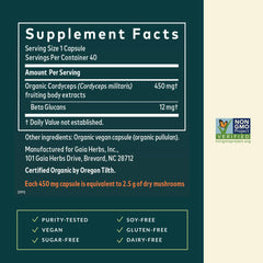 Gaia Herbs Quick Defense elderberry image focusing on organic berries for immune wellness