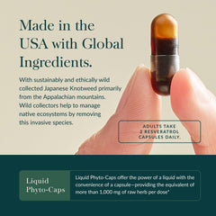 Gaia Herbs Resveratrol label detail with clean ingredient list