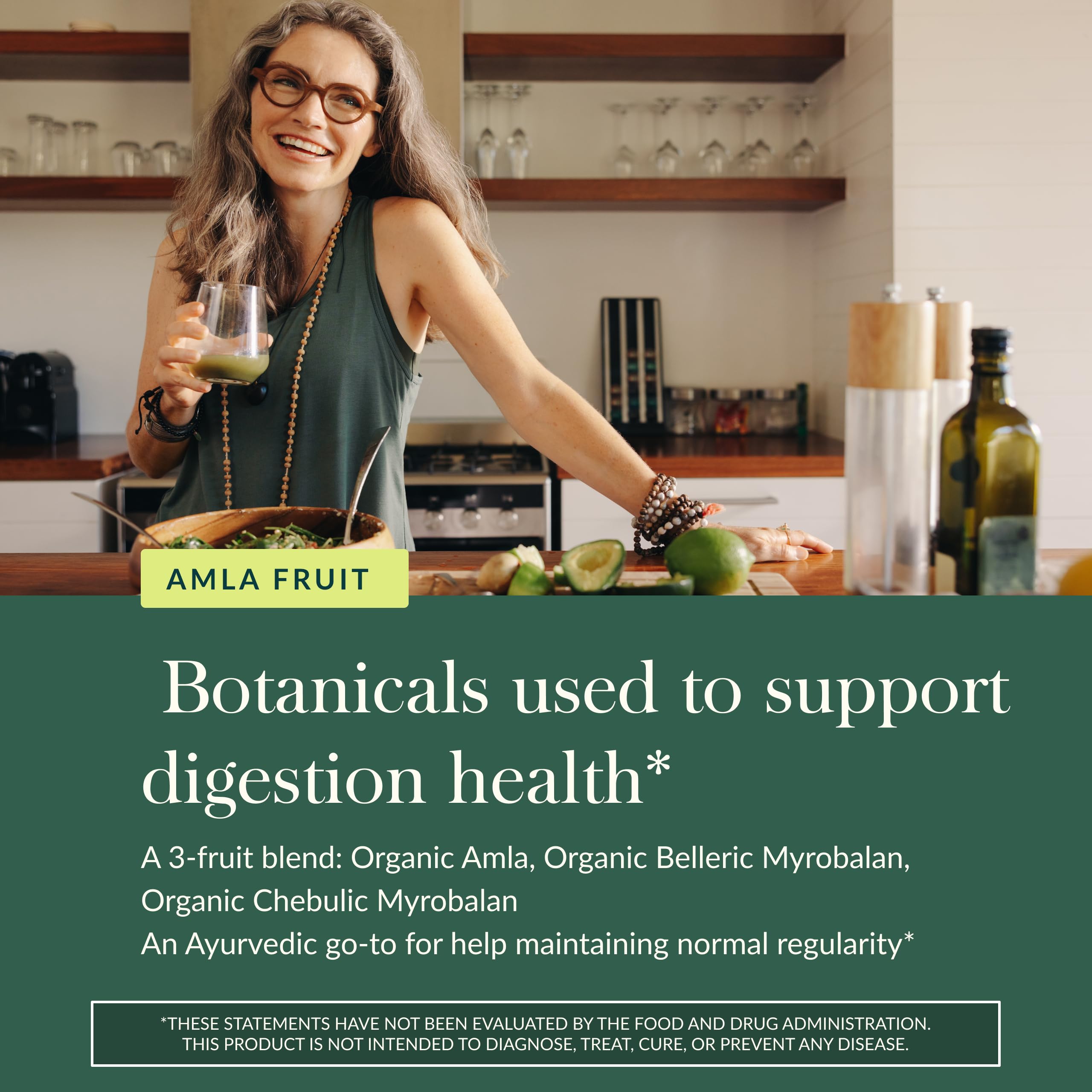Gaia Herbs Triphala Fruit natural fruit blend for digestive wellness.