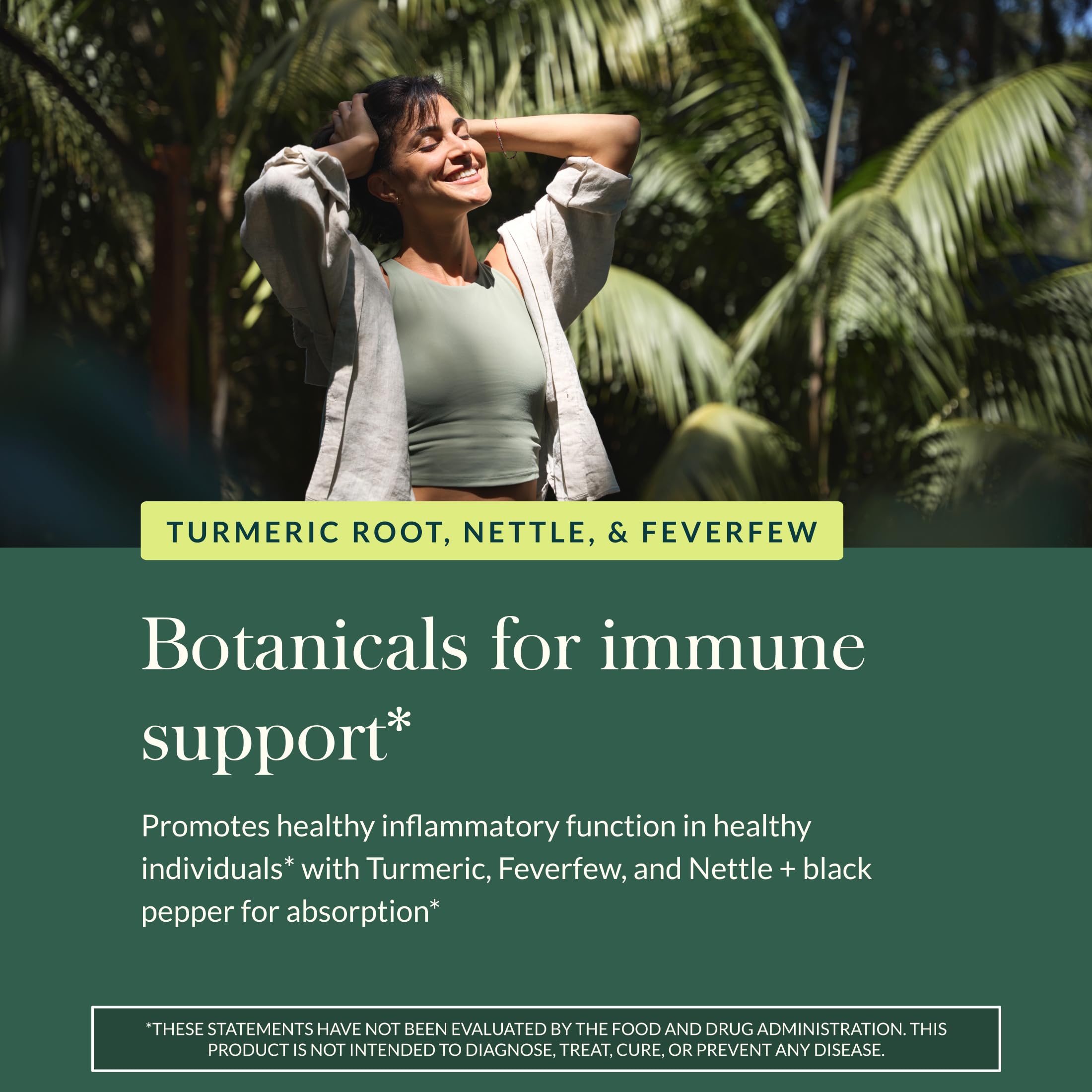 Gaia Herbs Turmeric Supreme Sinus Support black pepper image emphasizing enhanced absorption