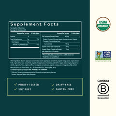 Gaia Herbs Turmeric Supreme packaging with Non-GMO verified seal
