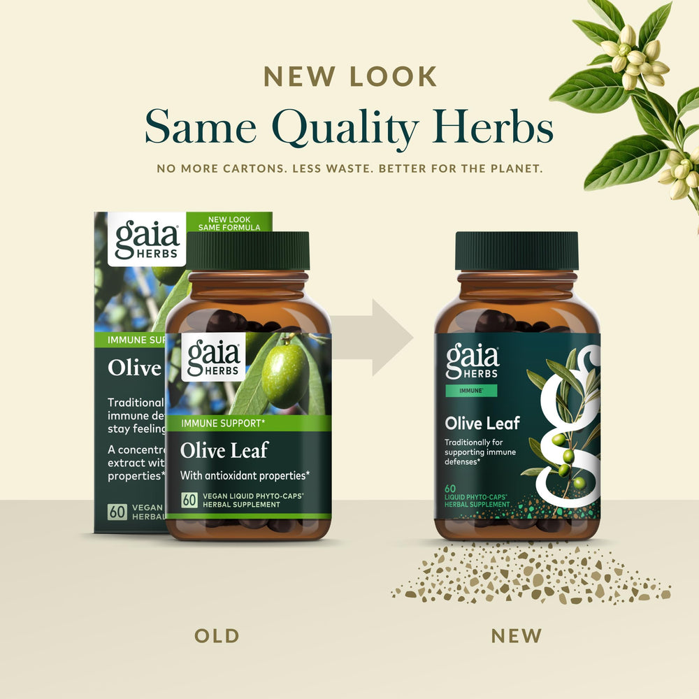 Gaia Herbs vegan liquid phyto-caps for easy daily supplementation.