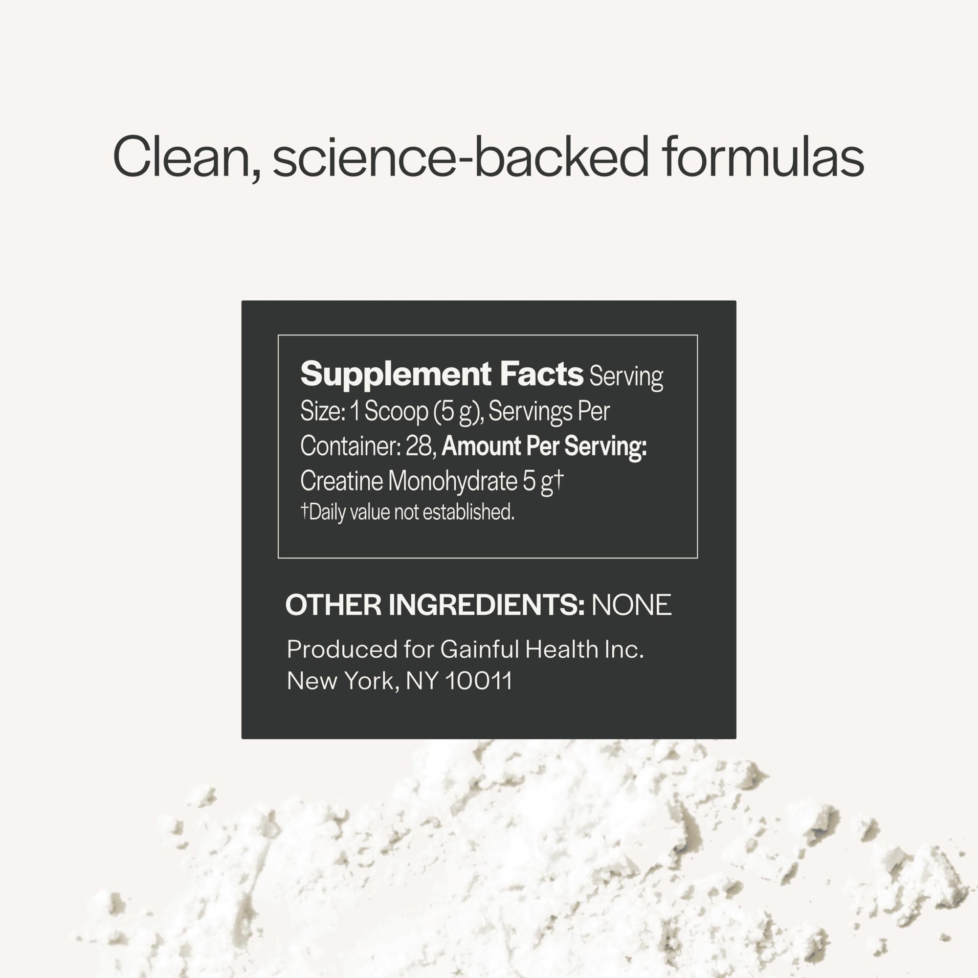Gainful Creatine powder mixing glass with a ready to drink blend.