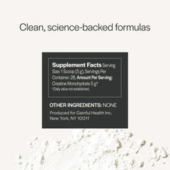 Gainful Creatine powder mixing glass with a ready to drink blend.