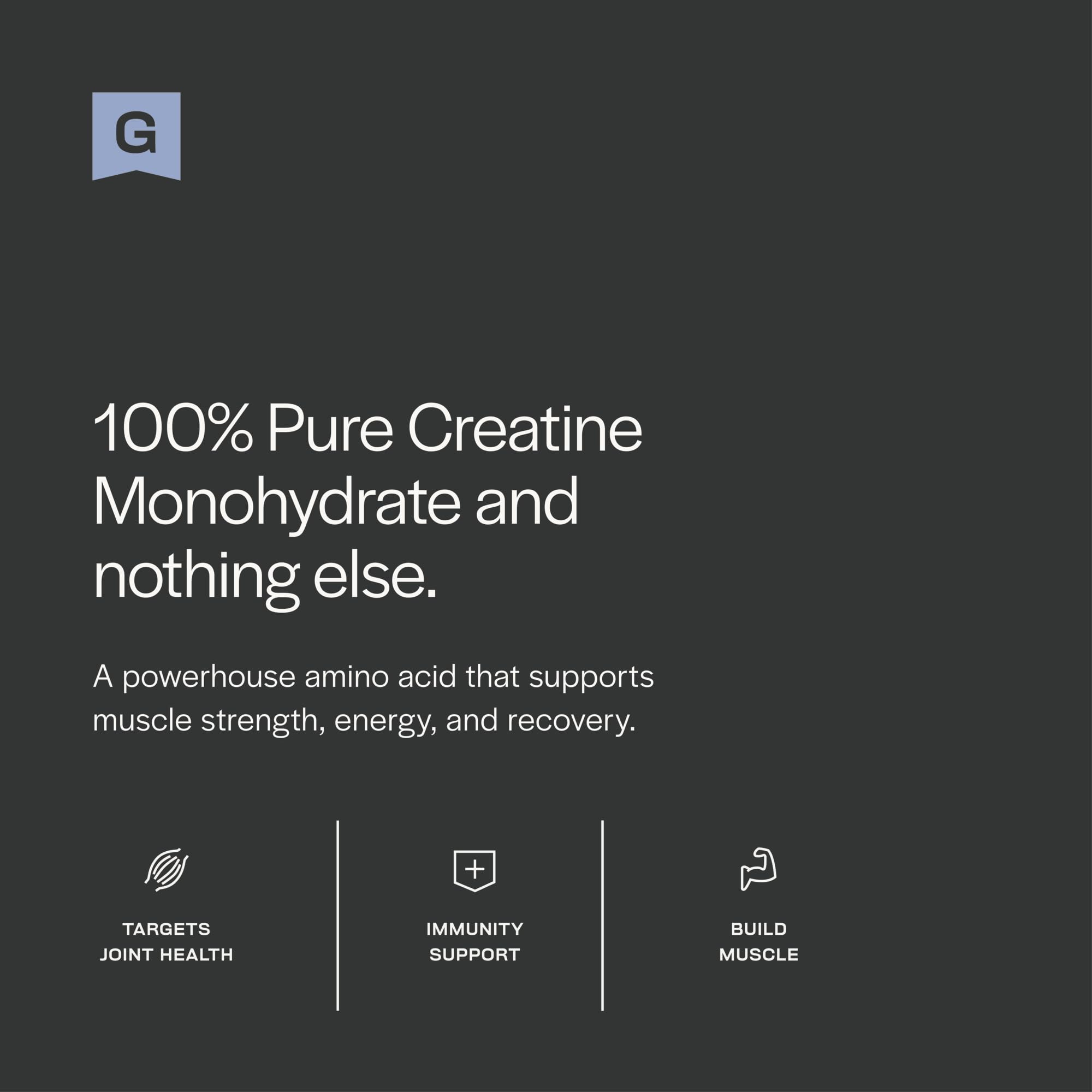 Gainful Creatine powder scoop measures a 5g serving for fast energy.