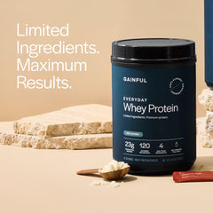 Unflavored powder pouch highlights versatile protein for recipes.