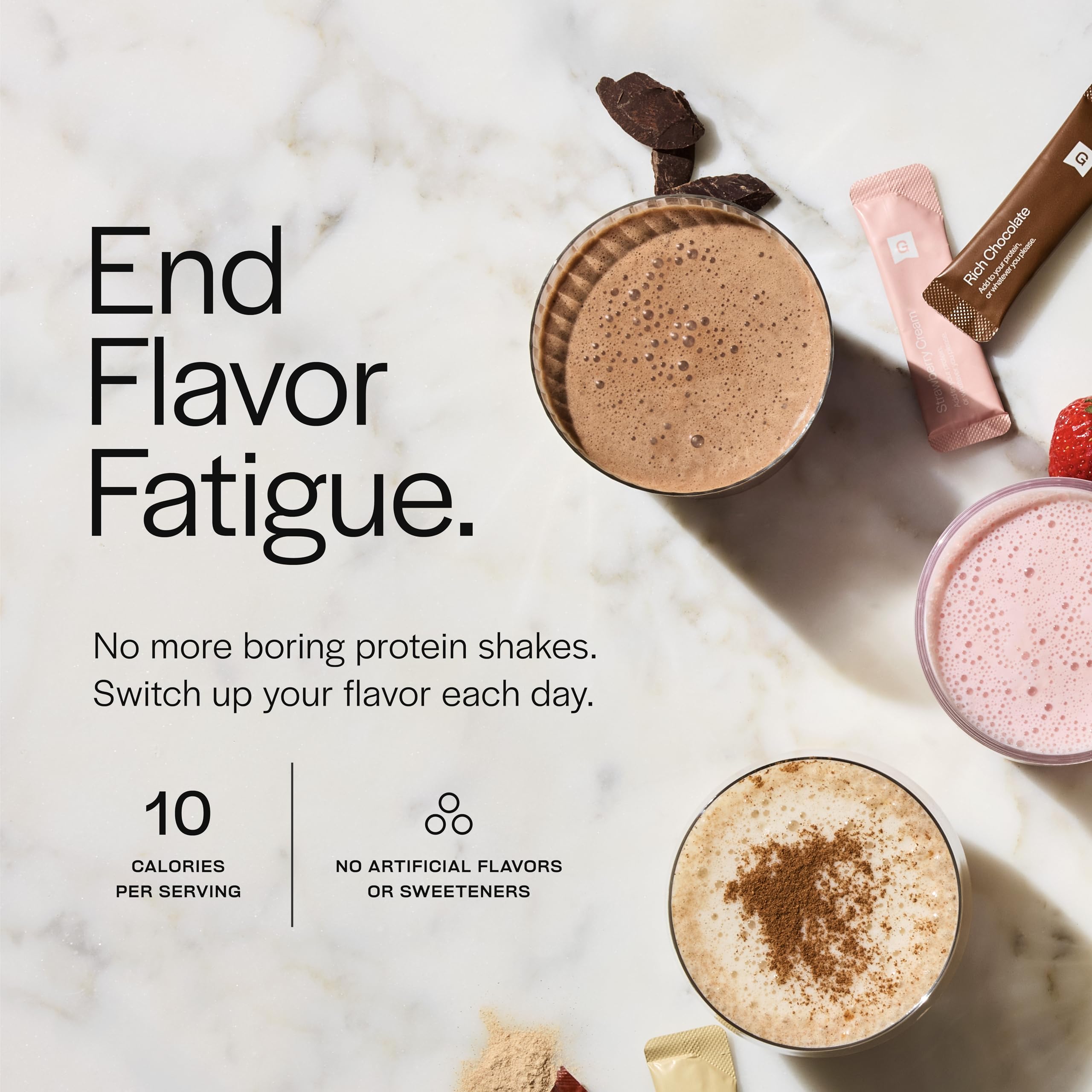 Gainful Flavor Sticks dissolve quickly — quick blending for busy mornings