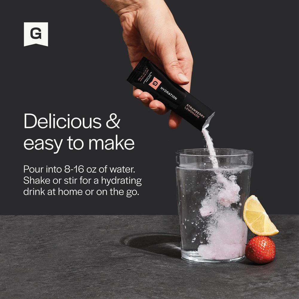 Gainful Hydration 21-sticks-pack visibility for travel or gym sessions.